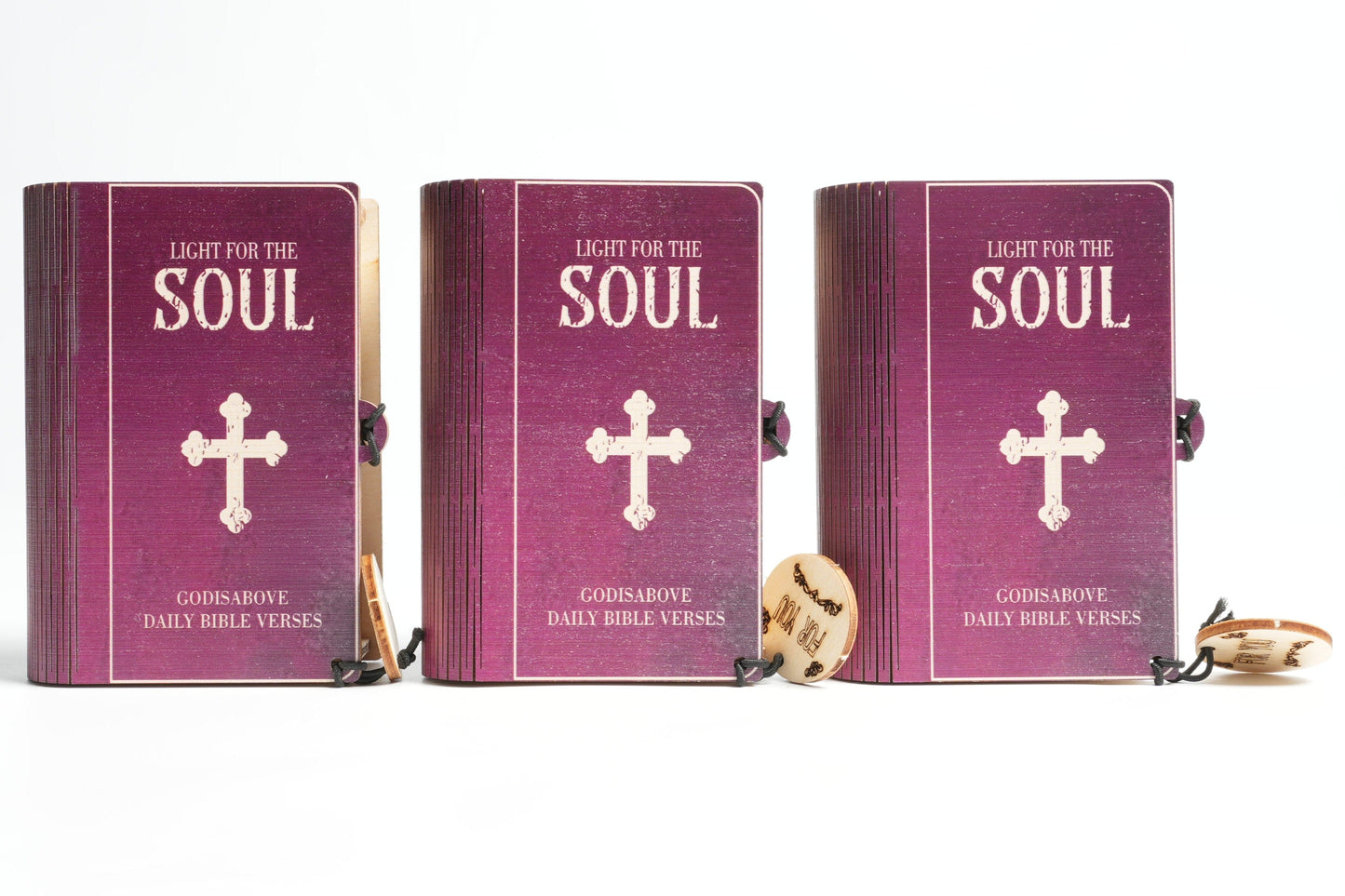 Handmade Wooden Box 90 Day Bible Verses (Comes With Christian Gifts)
